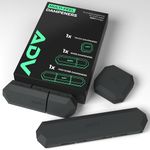 ADV Tennis Vibration Dampener | Set of 3 Ultimate Shock Absorbers for Racket and Strings , Durable, Reliable Newest Technology - Black