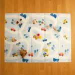 KandyToys 1.98m x 1.48m Folding Road Baby Play Mat | Thick Padded XPE Baby Crawl Mat | Waterproof