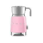 Smeg 50's Retro Style Milk Frother with 2 Disks, 6 Preset Programs, Hot or Cold Frothing, Induction Heating, Pink, MFF11PKUS