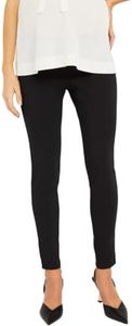 Motherhood Maternity Women's Super Stretch Secret Fit Belly Ankle Skinny Work Pant, Black, Small