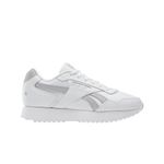 Reebok Women's Glide Ripple Double Sneaker, White/White/Silver Met, 6 UK