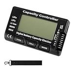 PinBoTronix Digital Battery Capacity Voltage Checker Controller Tester with LCD for LiPo Life, Li-ion NiMH Battery