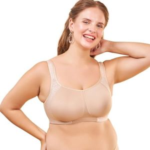 Enamor F048 Comfort Minimizer Bra With Side Shaping - Non Padded Non Wired Full Coverage-(F048_Tan Skin_34C)