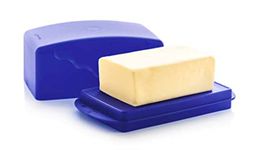 NewTupperware Impressions 1 lb Butter Dish Tokyo Blue