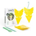 Trappify Sticky Gnat Traps for House Indoor - Yellow Fruit Fly Traps for Indoors/Outdoor Plant - Insect Catcher White Flies, Mosquitos, Fungus Gnat Trap, Flying Insects - Disposable Glue Trapper (12)