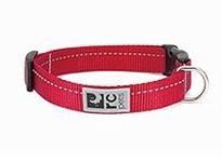 RC Pet Products 1 Inch Primary Collection Adjustable Dog Collar, Medium, Red