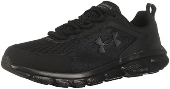 Under Armour Mens Charged Assert 9 Running Shoe, Black (002 Black, 10 US