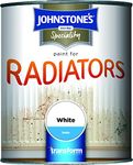 Johnstone's - Speciality Paint for Radiators - White - Satin - Water Colour - Quick Drying - Suitable for Hot Water Pipes - Coverage per Litre 7m2 - 750ml