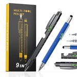 [2 Pack] Gifts for Men, Dad Gifts from Daughter Son, Stocking Stuffers for Adults, 9 in 1 Multitool Pen, Cool Gadgets for Men Boyfriend Husband Handyman on Birthday Fathers Day