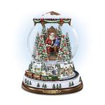 The Bradford Exchange Thomas Kinkade 'A Visit With Santa' Snowglobe, with music, motion and lights!