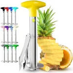 Pineapple Corer and Slicer with Triple Reinforced Stainless Steel with Thicker Blade - Easy-to-Use Pineapple Corer & Pineapple Cutter - Pineapple Slicer and Corer Tool for Easy Core Removal by Zulay