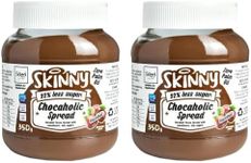 2 x 350g Hazelnut Milk Chocolate Butter Sandwich Spread Vegetarian Snack Cocoa Pancake Topping