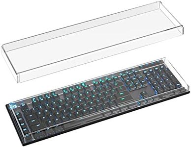 Geekria Full Size Keyboard Dust Cover, Clear Acrylic Keypads Cover for 6 Dedicated G-Keys Computer Mechanical Keyboard, Compatible with Logitech G915, G815 Lightspeed RGB Mechanical Gaming