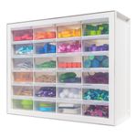 IRIS USA DPC-24 24 Drawer Sewing and Craft Parts Cabinet, White