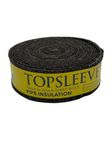 Topsleeve Pipe Insulation Lagging for 15mm and 22mm Copper Plastic Pipe Natural Sheep Wool 7.2 Metre Roll