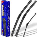 3 wipers Replacement for 2007-2017 VW Volkswagen Tiguan, Windshield Wiper Blades Original Equipment Replacement - 24"/21"/13" (Set of 3) Top Lock