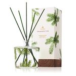 Thymes Frasier Fir Diffuser - Pine Needle Design - Home Fragrance Diffuser Set Includes Reed Diffuser Sticks, Fragrance Oil, and Glass Bottle Oil Diffuser - Aromatherapy Diffuser (7.75 fl oz)