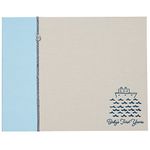 C.R. Gibson Blue Nautical Baby's First Year Memory Book, 12.5" W x 9.75" H, 64 Pages