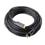 DTECH Fiber Optic HDMI Cable 75ft/23m Support UHD 4K 60Hz 2K 144Hz 18Gbps High Speed Thin and Light Weight an Ideal Solution for Long Distance Transmission