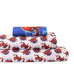 EXPRESSIONS by Marvel Spider-Man 3 Piece Twin Sheet Set, Includes Flat Sheet, Fitted Sheet and Pillowcase (Official Marvel Product)