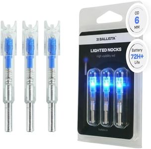 BALLISTA 6mm OD Lighted Nocks for Sting Crossbow Bolts, Blue, 3 Pack