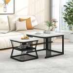 ModernLuxe 2-in-1 Coffee Table, Squ