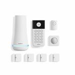 SimpliSafe 8 Piece Wireless Home Security System - Optional 24/7 Professional Monitoring - No Contract - Compatible with Alexa and Google Assistant, White