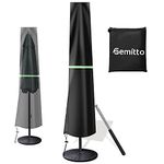 GEMITTO Protective Parasol Cover with Rod, Cantilever Parasol Protective Cover 2 to 4 m Large Umbrella Cover Weatherproof UV-Anti Windproof and Snow Safe Outdoor for Cantilever Parasol 190x30/50cm