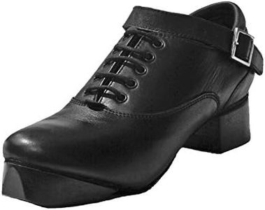 ~ Ryan & Odonnell ~ The Deluxe Classic Range of Leather Hard Shoes for Irish Dance Jig (5.5) Black