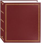 Pioneer Photo Albums TR-100 Burgundy Red Magnetic 3-Ring Photo Album 100 Page