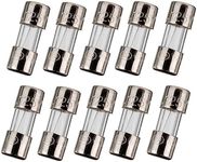 BOJACK F5AL125V 3.6x10 mm 5 A 125 V fuses 0.141x0.393 Inch 5 amp 125 Volt Fast Blow Glass Fuses(Pack of 10 Pcs)