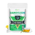 Organic Dandelion Root Herbal Tea, Premium Dandelion Root Leaf with Chrysanthemum and Cassia, Helps Improve Digestion & Immune System, Caffeine Free, 40 Tea Bags