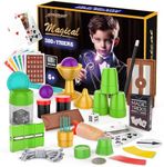 AEROQUEST Magic Kit for Kids, 300+ Magic Tricks Perfect Toy for Boys and Girls, Magic Wand Magician Set with Instruction Manual and Video for Beginners Ages 6 7 8 9 10 11 12 Years Old