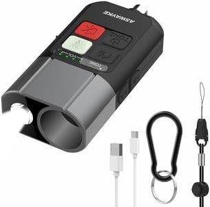 aswayke Electronic Whistle Rechargeable 125dB Loud Electric Whistle with LED Flashlight & Bear Horn, 4-Level Volume 3 Sound Modes, IPX5 Waterproof for Coaches, Teachers, Sports & Outdoor Training