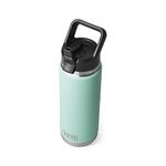 YETI Rambler 26 oz Bottle, Vacuum Insulated, Stainless Steel with Straw Cap, Seafoam