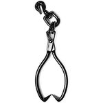 Biltek Swivel Grab Skidding Tongs - 20" Jaw Opening Log Chain Grabber with and Pre-Attached Hook