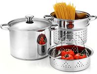 Cook N Home 4-Piece 8 Quart Multipo