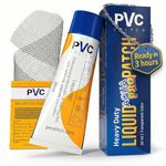 PVC Stitch Polyvinyl Chloride Aquapro Liquid Patch Waterproof Repair Kit For PVC Inflatable Boats, Rafts, Isups, Paddle Boards, Above Ground Pools, Hot Tubs, And Underwater Gear (Sealer +Cord)
