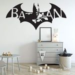 Gadgets Wrap Flying Batman Vinyl Wall Sticker Superhero Kids Wall Stickers