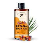 Aromatique Pure Batana Oil For Hair Growth By Dr Sebi Sourced From Honduras, Cold Pressed Oil, Derived from palm nut oil for Hair & Skin (200 ML)