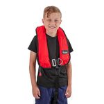 Bluewave Red Childs 150N Automatic Lifejacket with Harness