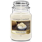 Yankee Candle Scented Candle | Coconut Rice Cream Large Jar Candle | Burn Time: up to 150 Hours