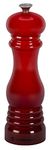 Le Creuset Classic Adjustable Pepper Mill Grinder, Chip-resistant ABS Plastic, Anti-Corrosion, 40g, 21 cm, Cerise, 96001900060000