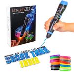 ITouch 3D Pen Upgraded 2025 Model with Filaments (20in1 PLA 5 Meter) for 3D Drawing; Art and Crafts; Modeling, Professionals and Education.