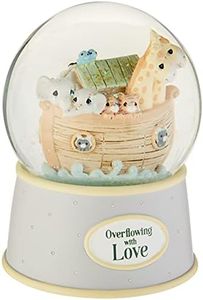 Precious Moments Overflowing with Love Noah's Ark Musical Resin Nursery Decor Snow Globe