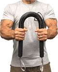 Python Power Twister Bar - Upper Body Exercise for Chest, Shoulder, Forearm, Bicep and Arm Strengthening Workout Equipment by Core Prodigy (80-160 lb)