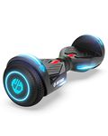 Gotrax NOVA Hoverboard with 6.5" LED Wheels, Max 7km Range & 10km/h Power by Dual 200W Motor, LED Fender Light and Headlight, UL2272 Certified and 65.52Wh Battery Self Balancing Scooters for 44-176lbs