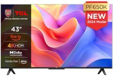 TCL 43PF650K 43-inch 4K Ultra HD, HDR TV, Smart LED Fire TV (Dolby Vision, Dolby Atmos, DTS, HDR 10, Alexa built-in, Airplay2, Miracast)