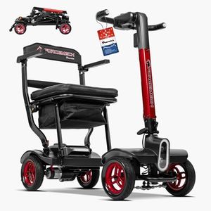 Forcemech 4 Wheel Foldable Mobility Scooter for Adults 44 lbs Lightweight Portable Electric Scooter with Long-Range Lithium Battery 275 lb Capacity Compact Travel scooter for Daily Errands and Outdoor