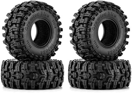 INJORA 1.0 Wheel Tyre 58 x 24 mm Swamp Stomper S5 Tyre for SCX24 AX24 TRX4M FCX24 1/24 1/18 RC Caterpillar Cart